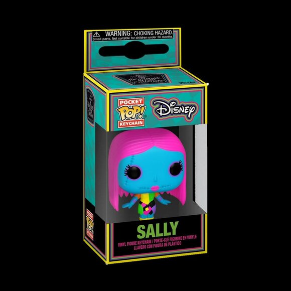 Funko Pop! Keychain: The Nightmare Before Christmas Blacklight - Sally NIB - Picture 1 of 2